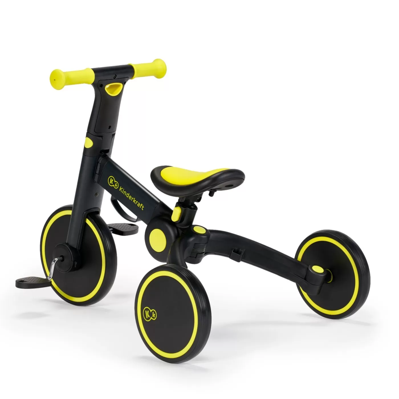 Bicicleta de echilibru / tricicleta kinderkraft 4trike, black volt, varsta de la 2 ani la 5 ani [4]
