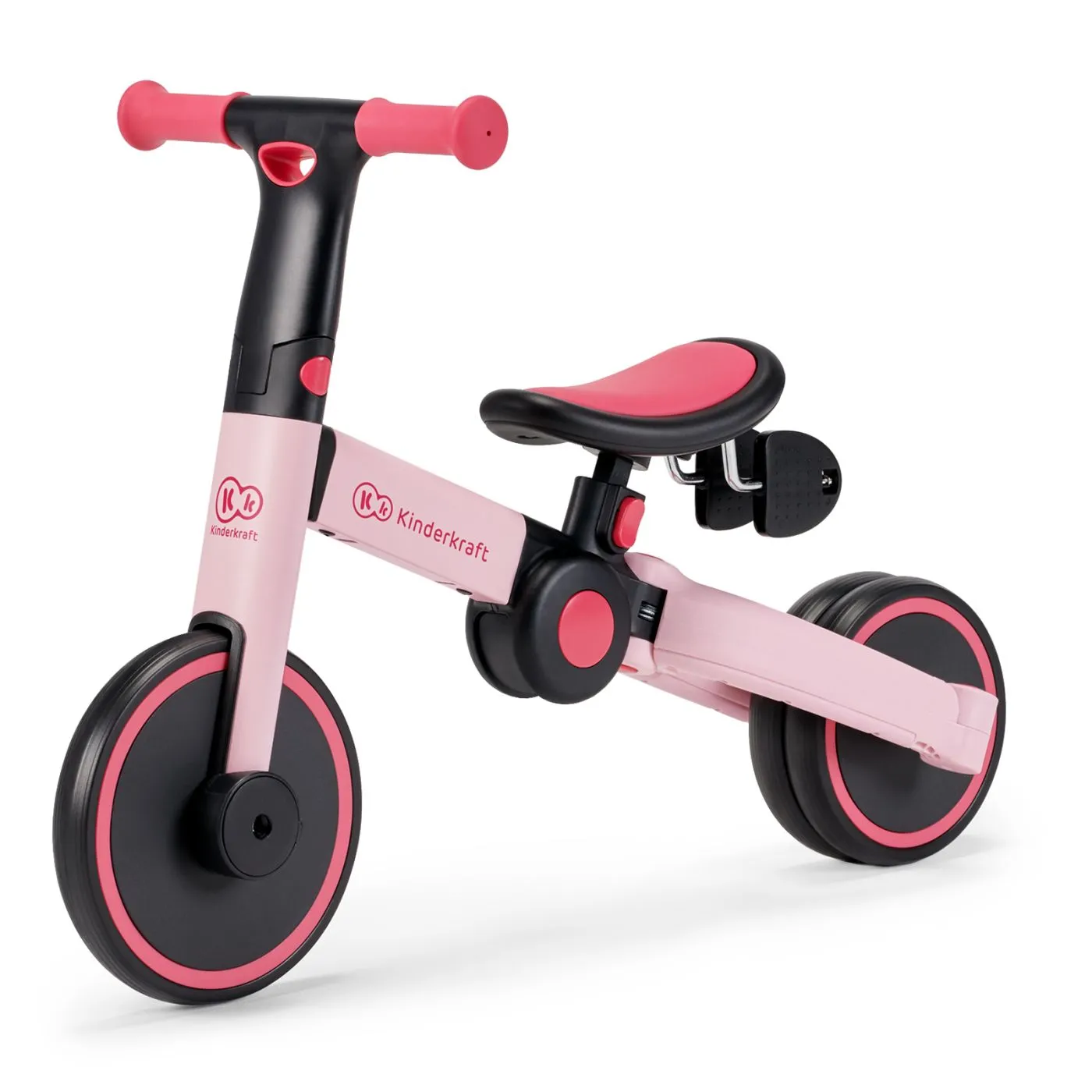 Bicicleta de echilibru / tricicleta kinderkraft 4trike, candy pink, copii varsta 2 ani pana la 5 ani [6]