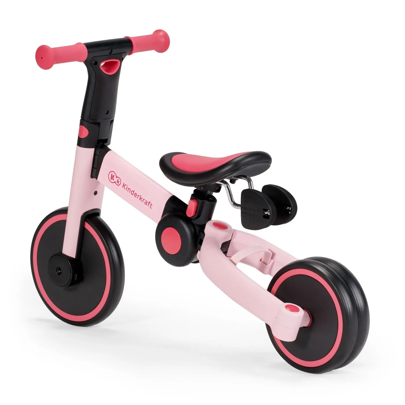 Bicicleta de echilibru / tricicleta kinderkraft 4trike, candy pink, copii varsta 2 ani pana la 5 ani [8]