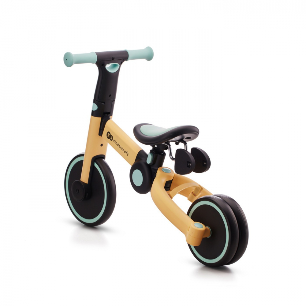 Bicicleta de echilibru / tricicleta kinderkraft 4trike, sunflower blue, varsta de la 2 ani la 5 ani [2]