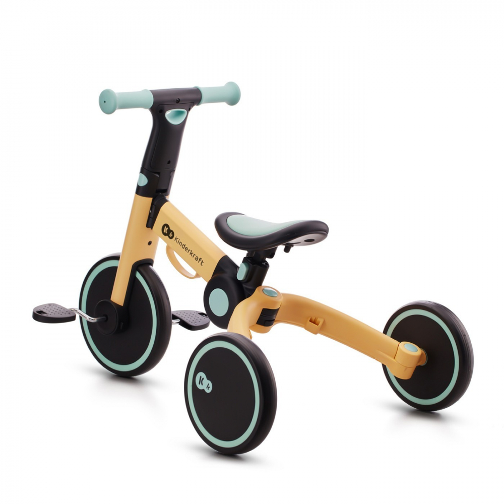 Bicicleta de echilibru / tricicleta kinderkraft 4trike, sunflower blue, varsta de la 2 ani la 5 ani [6]
