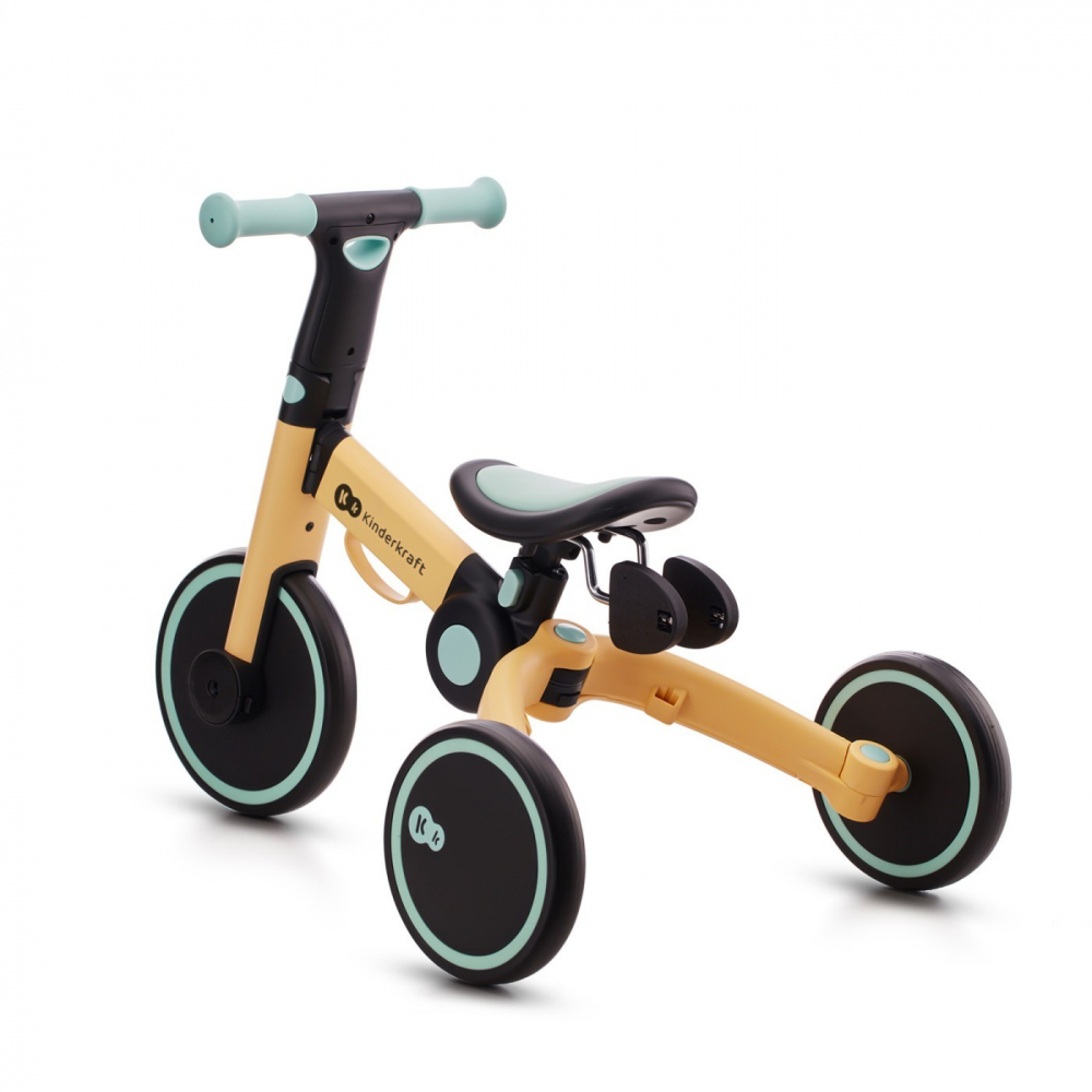 Bicicleta de echilibru / tricicleta kinderkraft 4trike, sunflower blue, varsta de la 2 ani la 5 ani [9]