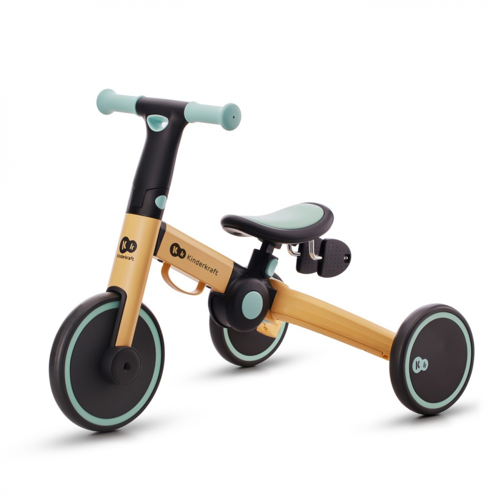 Bicicleta de echilibru / tricicleta kinderkraft 4trike, sunflower blue, varsta de la 2 ani la 5 ani [7]