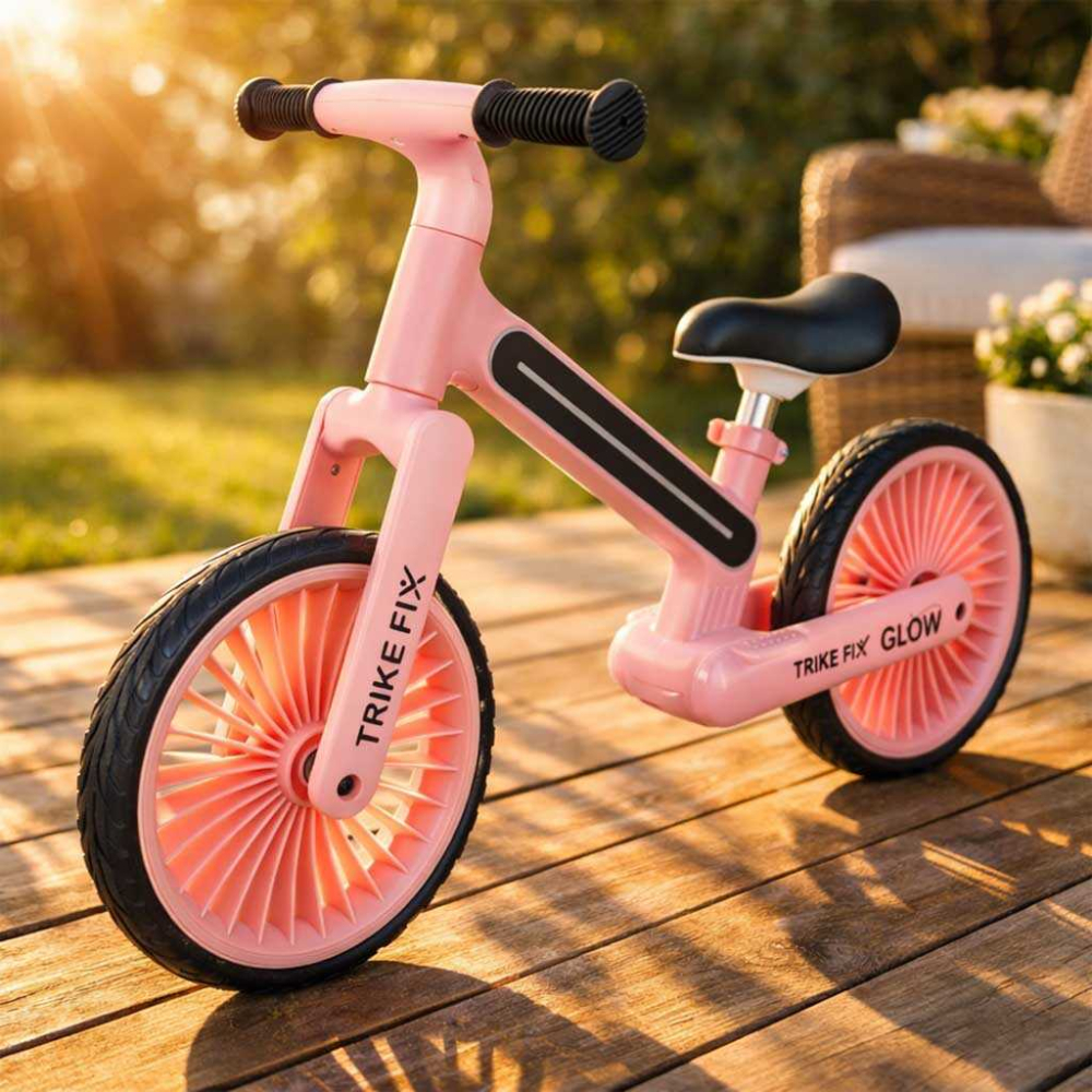 Bicicleta echilibru copii LED RGB 12 inch fara pedale | 2+ ani | Trike Fix Glow [3]
