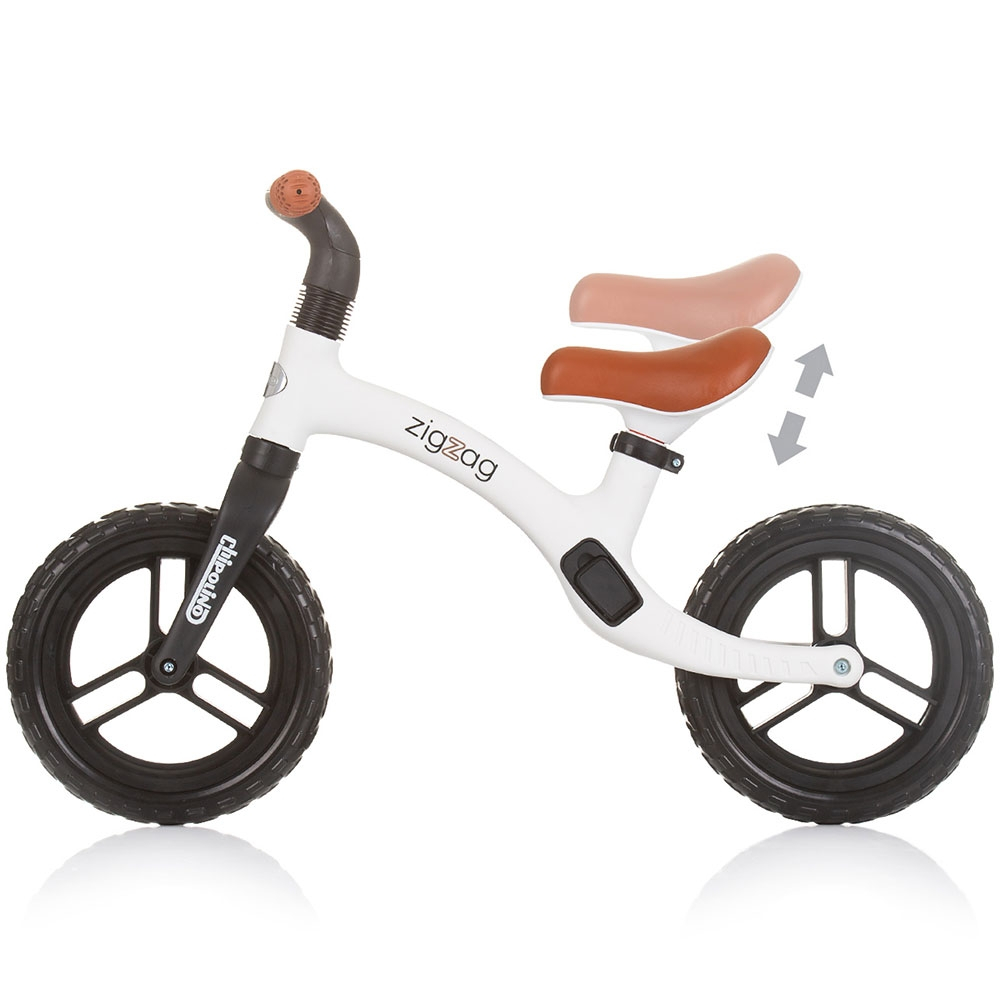 Bicicleta fara pedale Chipolino Zig Zag black white [3]