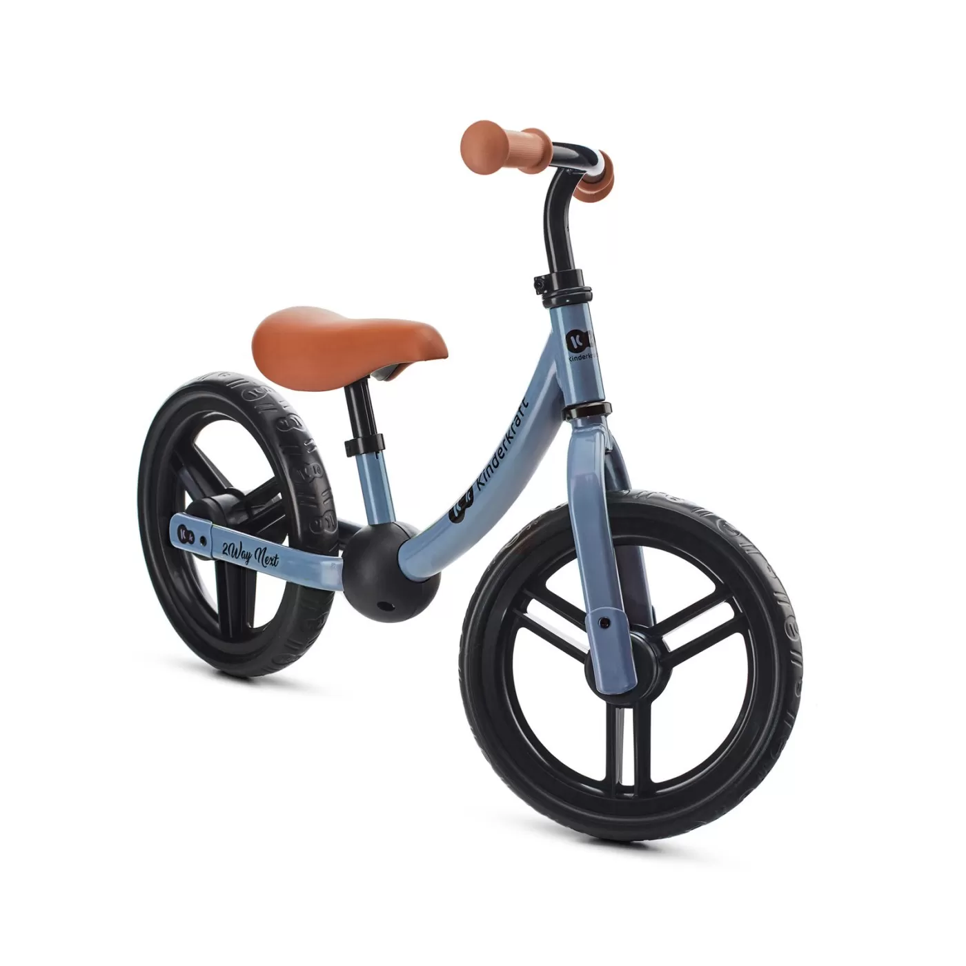 Bicicleta fara pedale, kinderkraft - 2way next, portocaliu, 12inch, blue sky, varsta de la 2 ani la 5 ani [3]