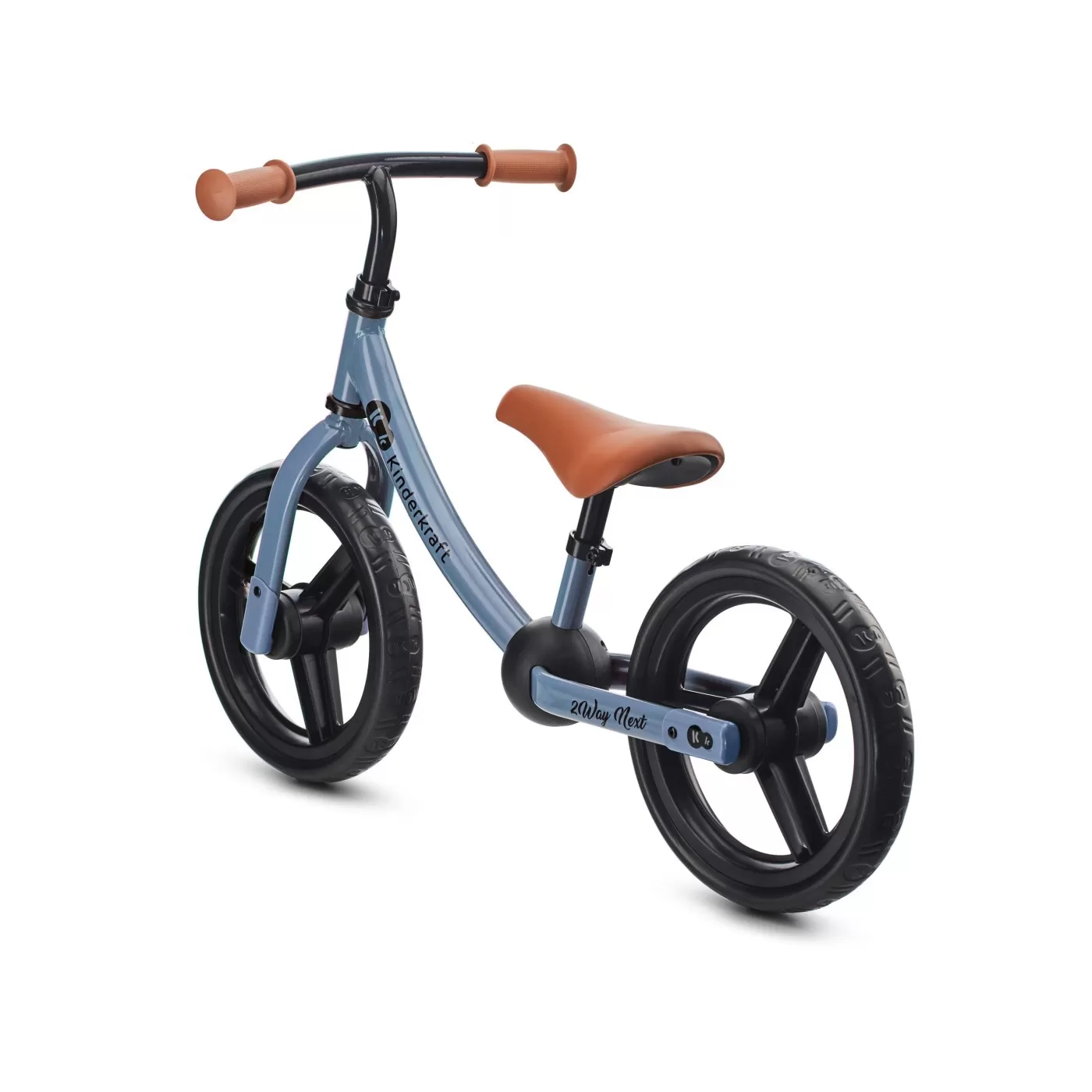 Bicicleta fara pedale, kinderkraft - 2way next, portocaliu, 12inch, blue sky, varsta de la 2 ani la 5 ani [4]