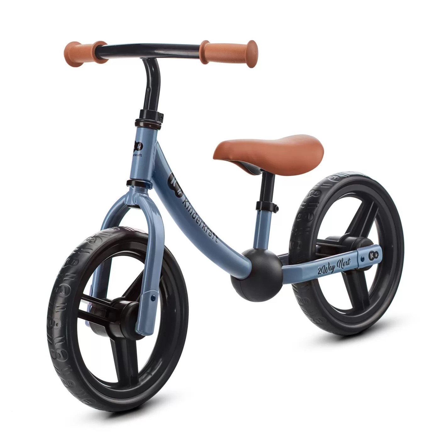 Bicicleta fara pedale, kinderkraft - 2way next, portocaliu, 12inch, blue sky, varsta de la 2 ani la 5 ani [1]