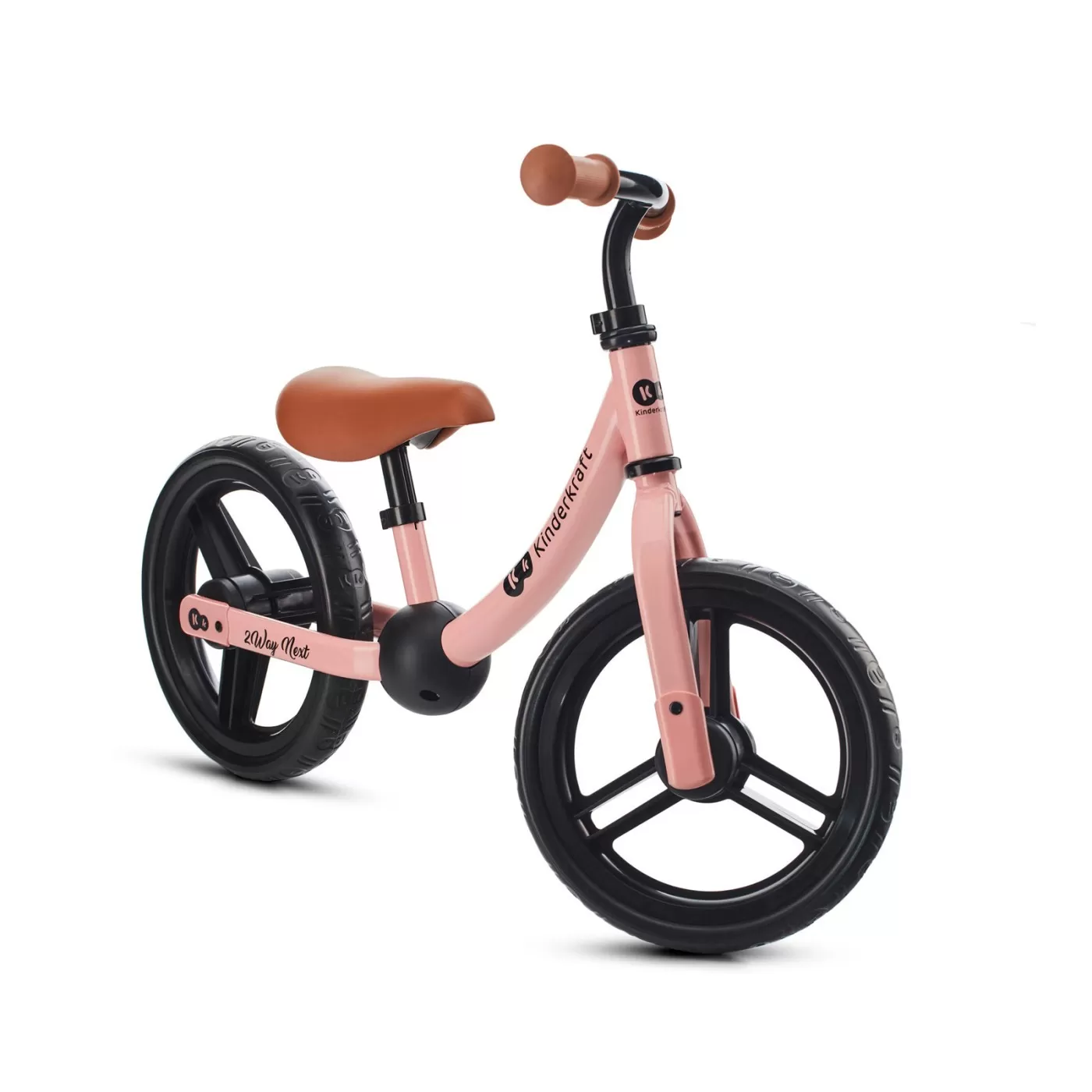 Bicicleta fara pedale, kinderkraft - 2way next, portocaliu, 12inch, rose pink, varsta de la 2 ani la 5 ani [4]