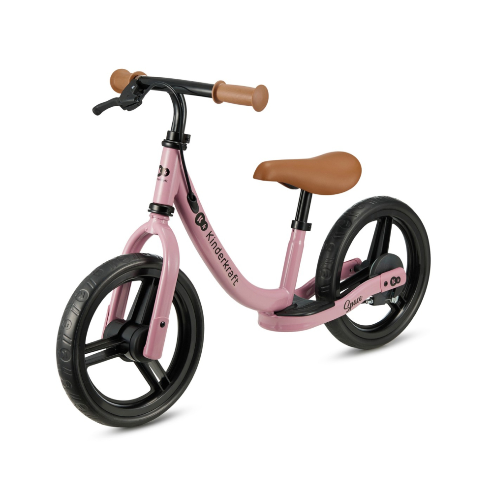 Bicicleta fara pedale kinderkraft space dark pink copii varsta 2 ani - 5 ani [2]