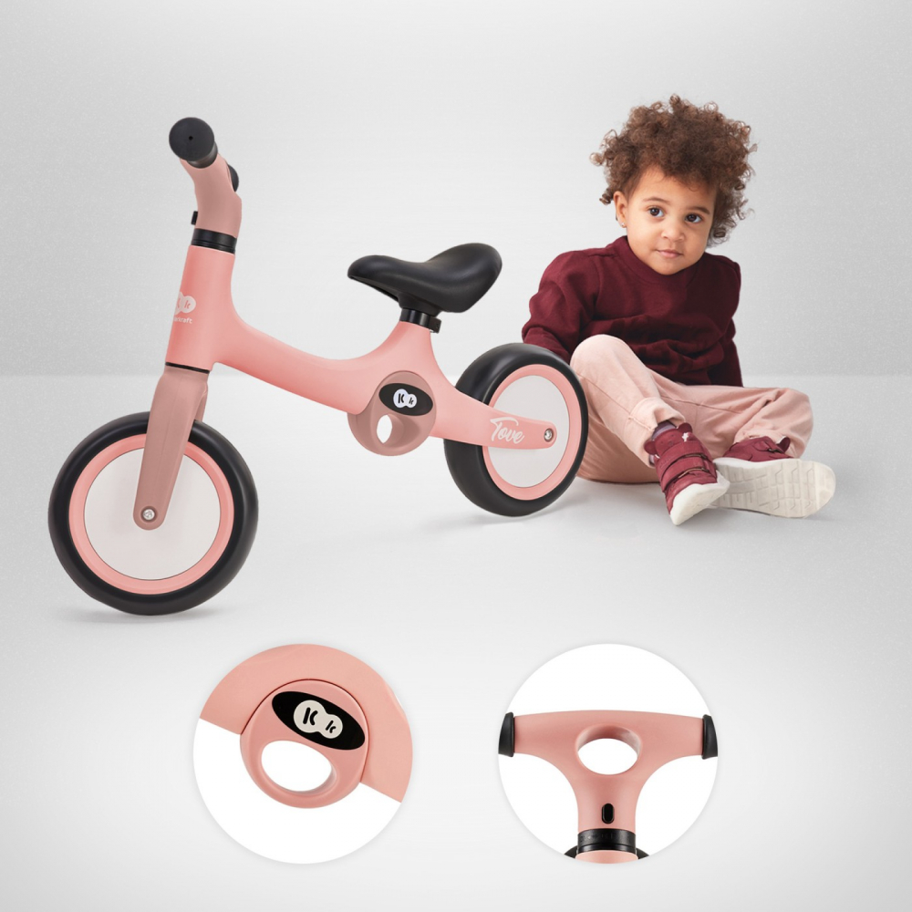 Bicicleta fara pedale kinderkraft tove, roz, varsta de la 2 ani la 6 ani [6]