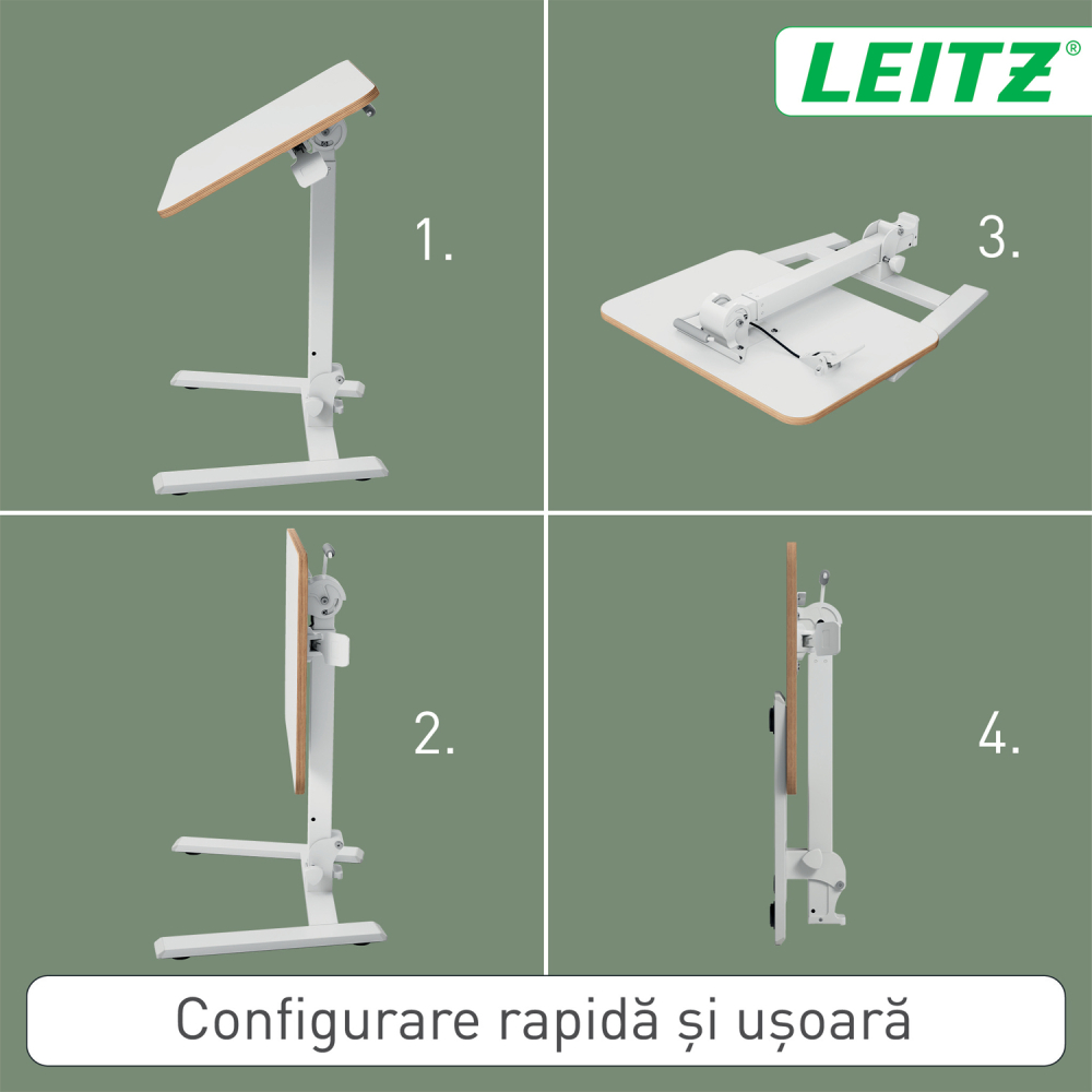 Birou ergonomic pliabil ajustabil pe inaltime ergo leitz [5]