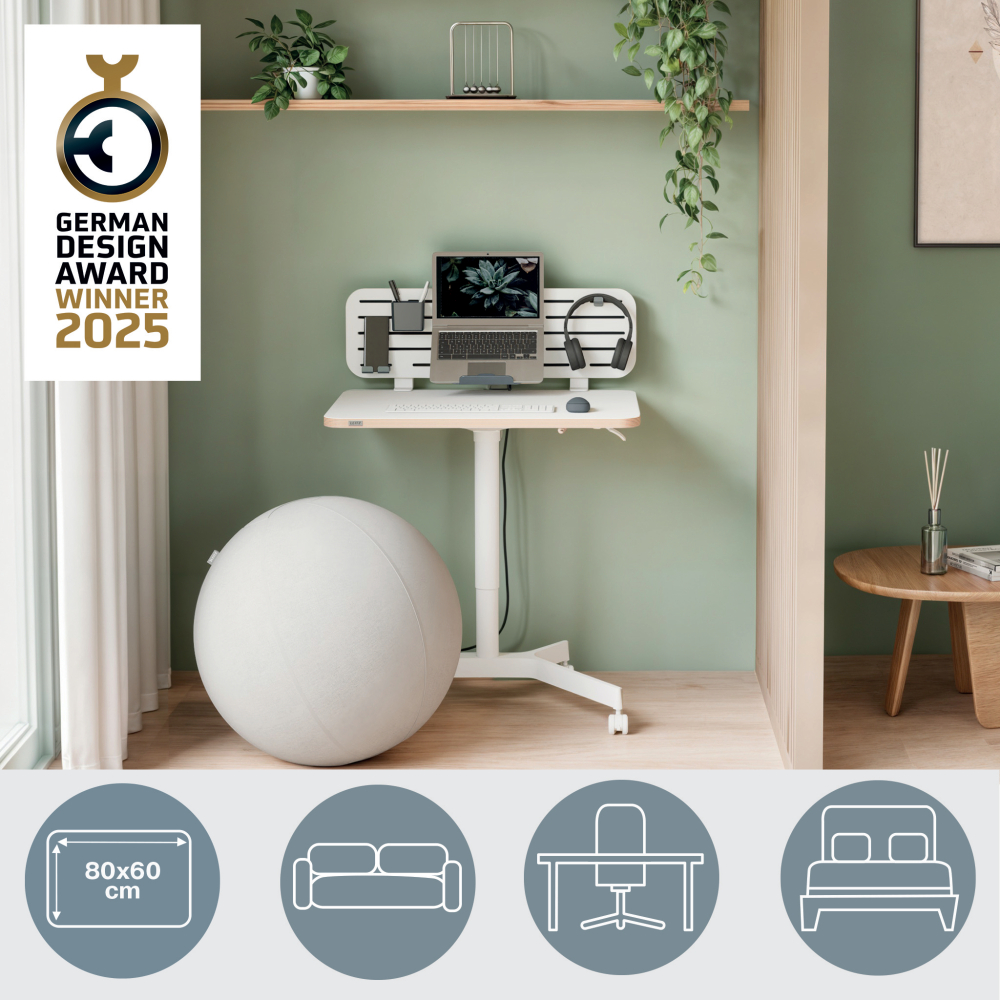 Birou ergonomic pneumatic ajustabil pe inaltime ergo leitz [5]