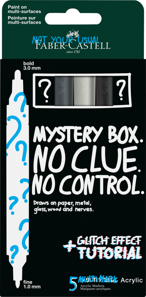 Blister 5 markere acrilice multimark mystery set 1 faber-castell [1]