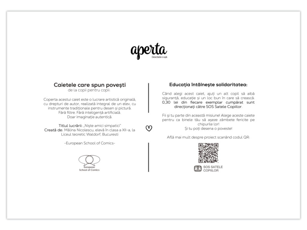 Bloc desen scoala, Niște amici simpatici, A4, 120g [2]