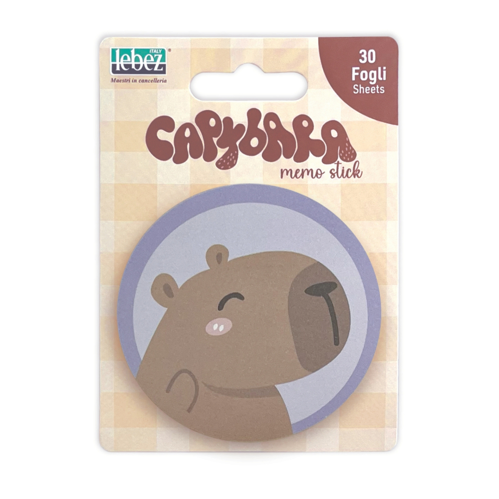 Bloc notes adeziv, Capibara, 6 modele (84 blistere/display), copii varsta 3 ani+,6 ani+,8 ani+ [2]