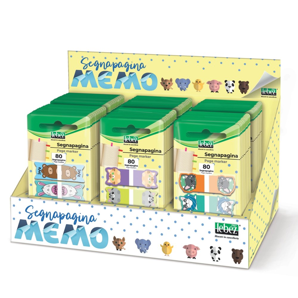 Bloc notes adeziv index, Fantasie Animale, din plastic (60 blister/display), copii varsta 3 ani+,6 ani+,8 ani+ [1]