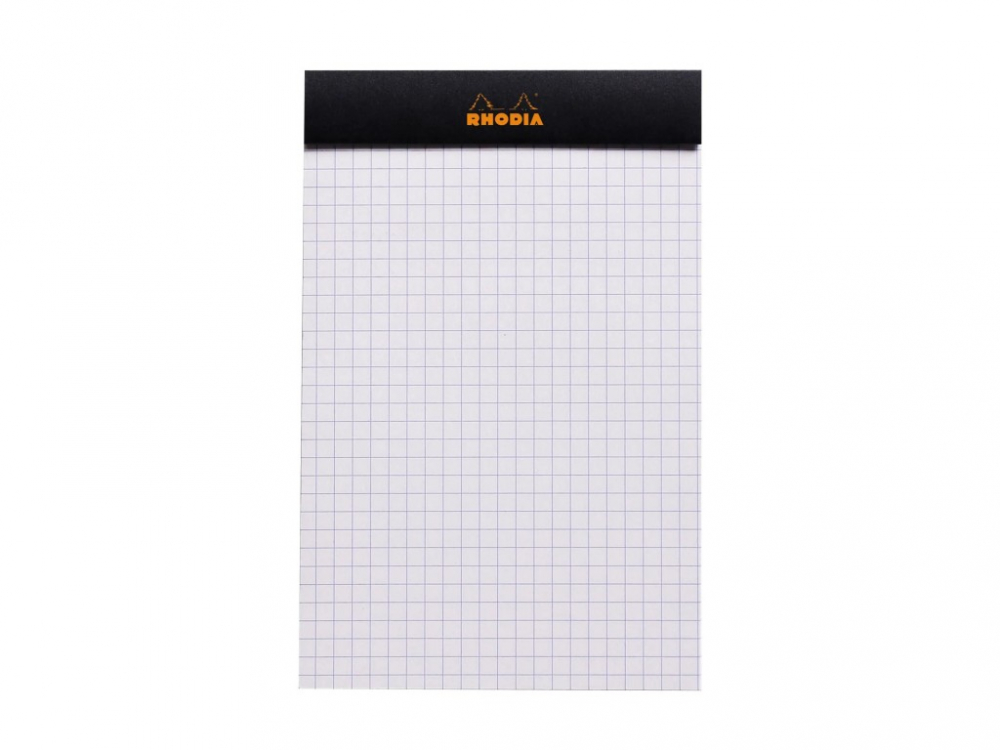Blocnotes 11 x 7 cm, capsat, 80 file, N°14, Rhodia Basic, black [2]