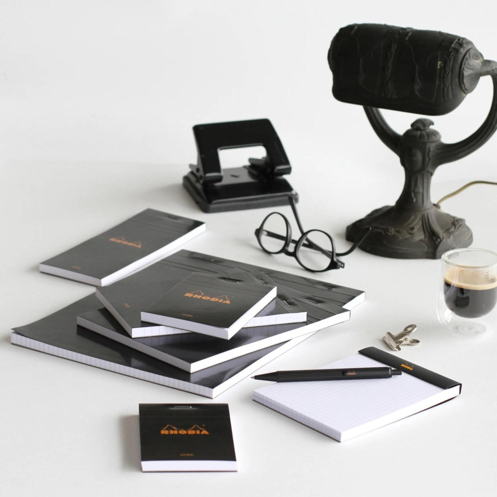 Blocnotes 11 x 7 cm, capsat, 80 file, N°14, Rhodia Basic, black [4]