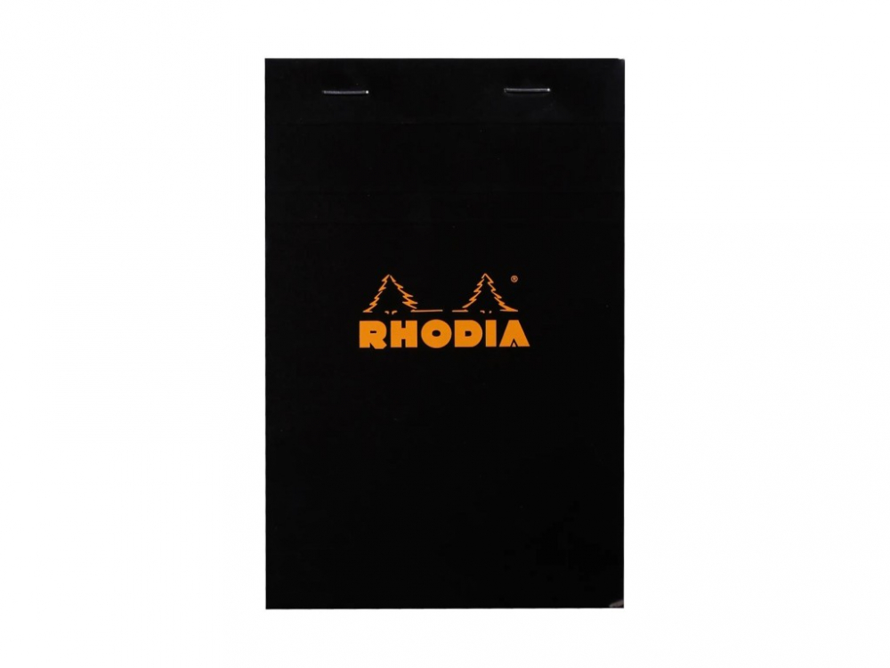 Blocnotes 11 x 7 cm, capsat, 80 file, N°14, Rhodia Basic, black [1]