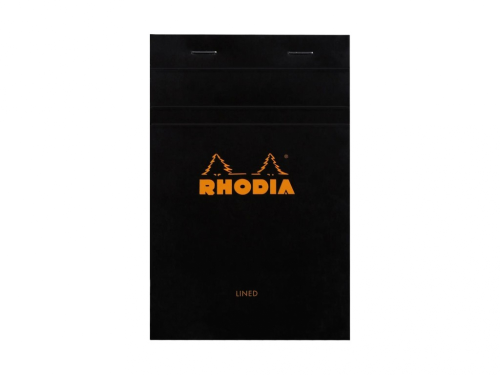 Blocnotes 11 x 7 cm, capsat, 80 file, N°14, Rhodia Basic, black [1]