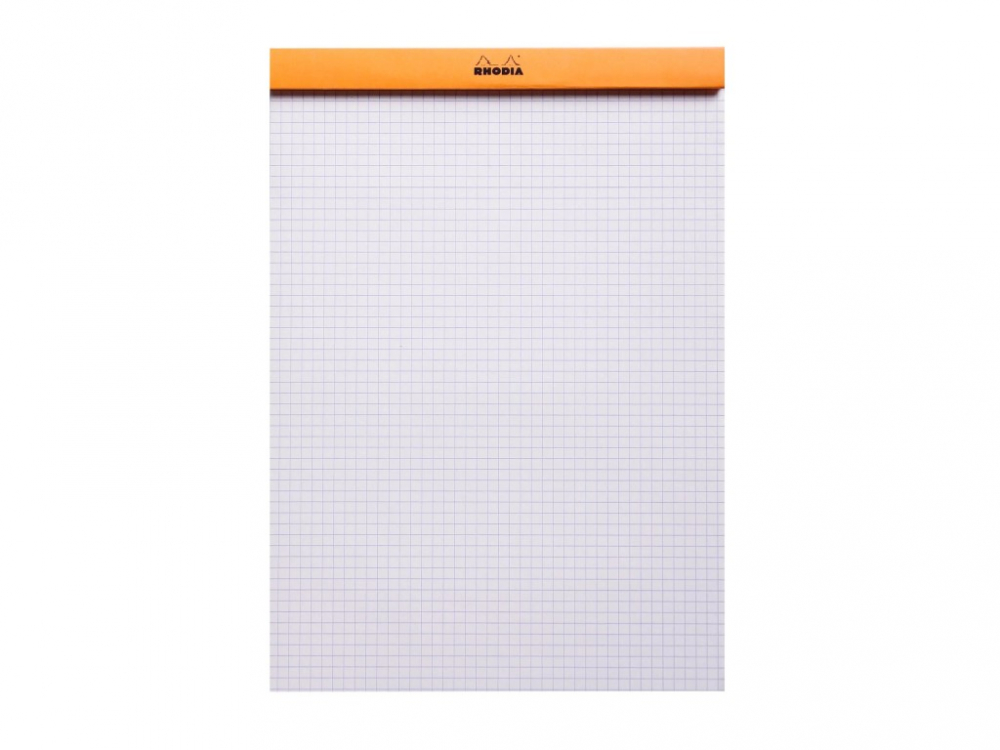 Blocnotes A4, capsat, 80 file, N°18, Rhodia Basic, orange [2]
