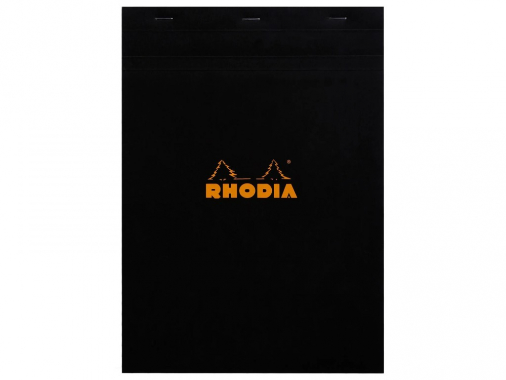 Blocnotes A4, capsat, 80 file, N°18, Rhodia black [1]
