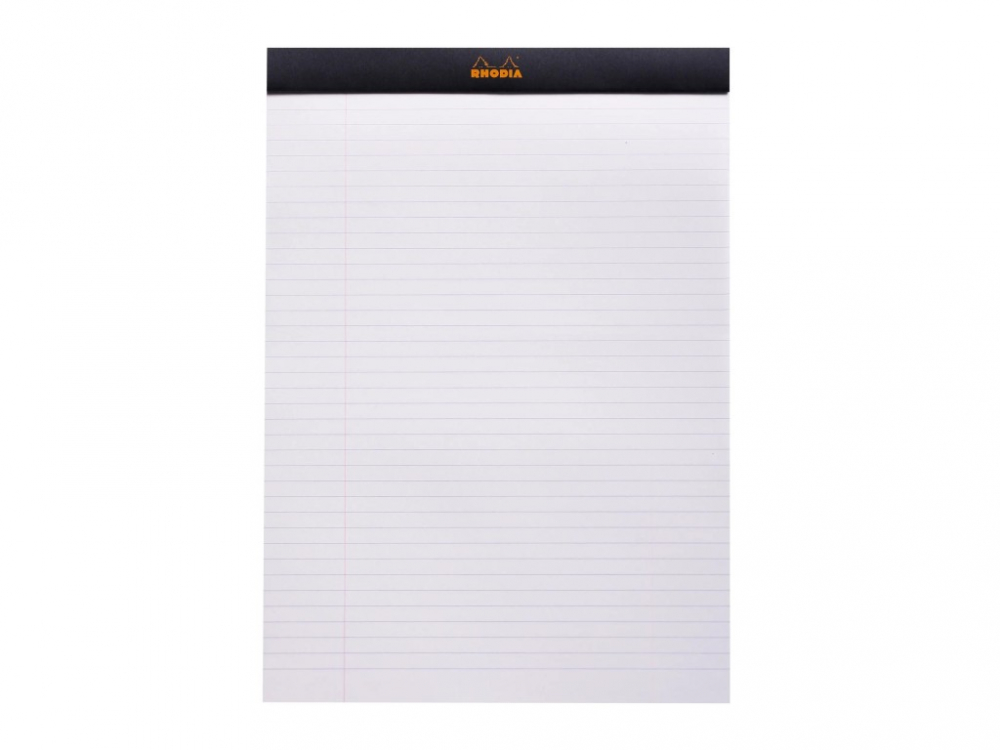 Blocnotes A4, capsat, 80 file, N°18, Rhodia black [2]