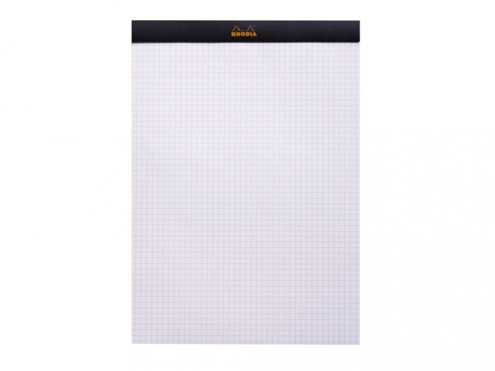 Blocnotes A4, capsat, 80 file, N°18, Rhodia black [2]