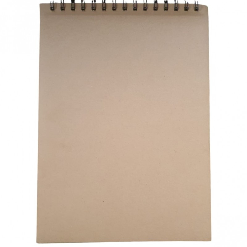 Blocnotes A4 CNX SGB-1027, 46 file, hartie kraft, velin, coperta cartonata, cu spira [2]