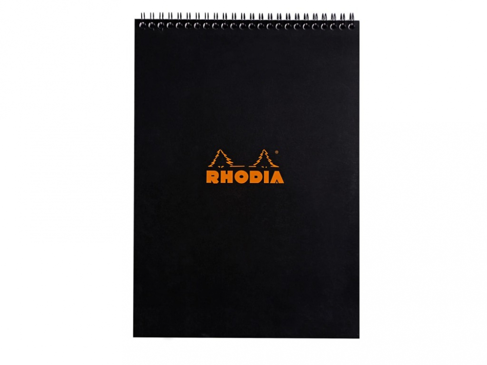 Blocnotes A4, spirală 80 file, Rhodia Classic, black [1]