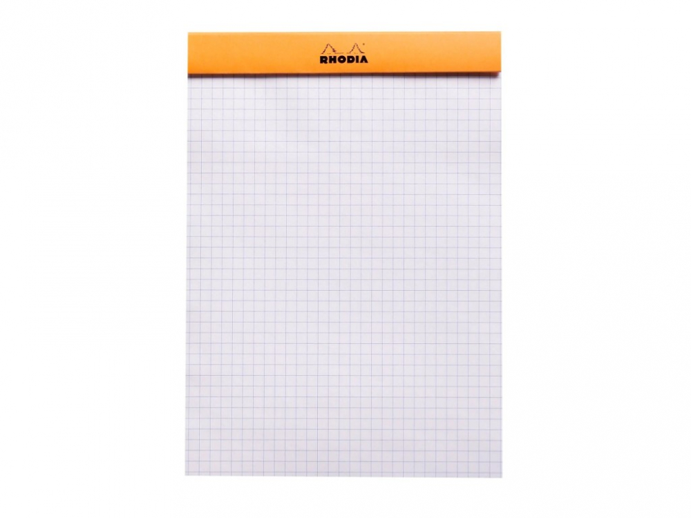 Blocnotes A5, capsat, 80 file, N°16, Rhodia Basic, orange [2]