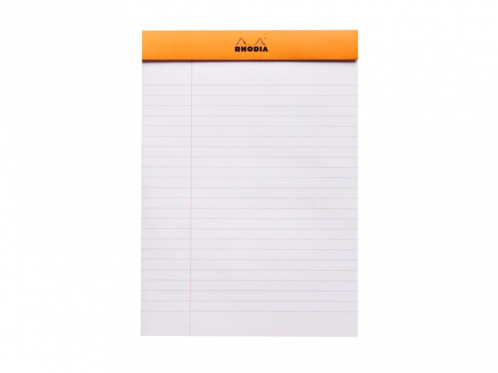 Blocnotes A5, capsat, 80 file, N°16, Rhodia Basic, orange [2]