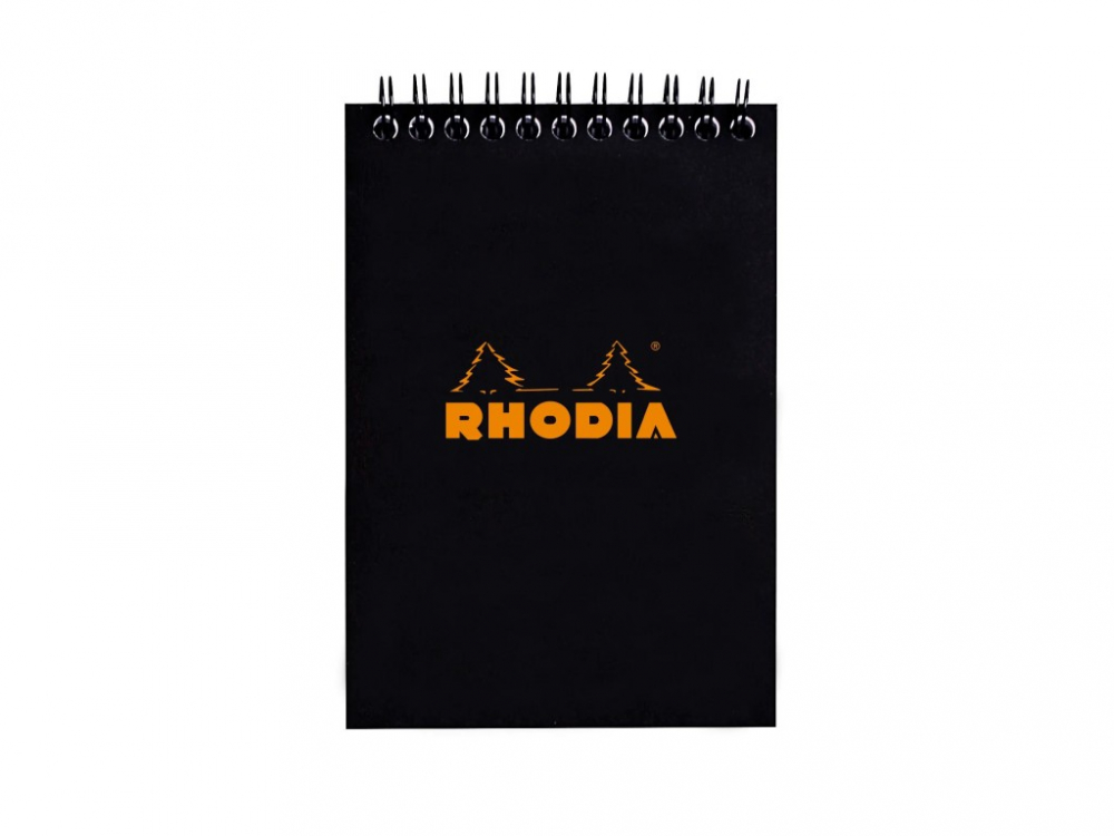Blocnotes A6, spirală, 80 file, Rhodia Classic, black [1]