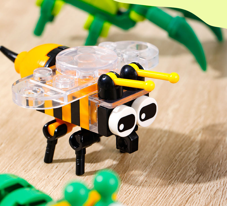 Blocuri constructii tip lego model insecte asortate deli [3]