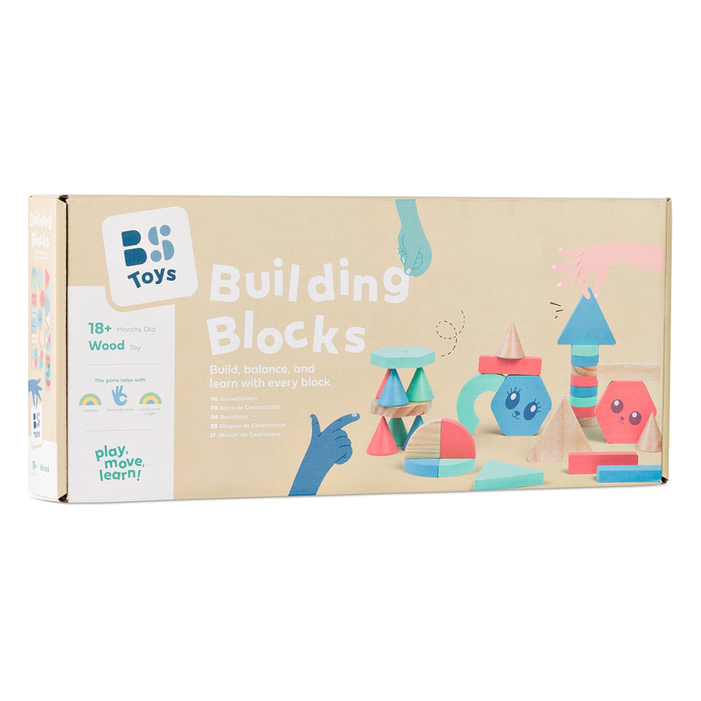 Blocuri de constructie din lemn, 36 de piese, BS Toys, copii varsta 2-7 ani [6]