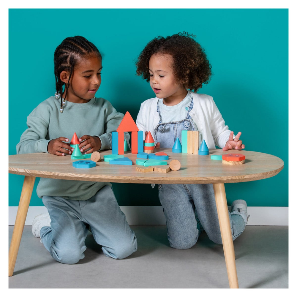 Blocuri de constructie din lemn, 36 de piese, BS Toys, copii varsta 2-7 ani [3]