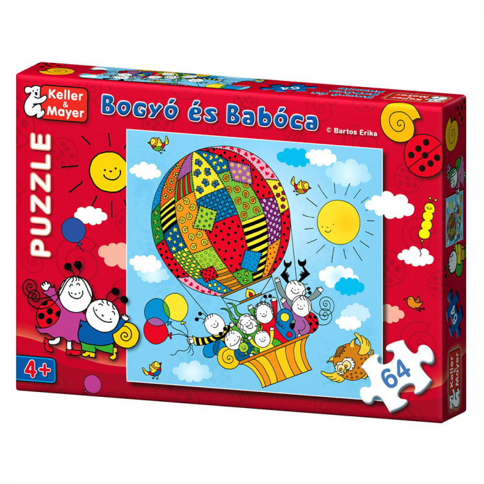 Bogyó és Babóca Léghajó, 64 elemes puzzle, 4+ ani [1]