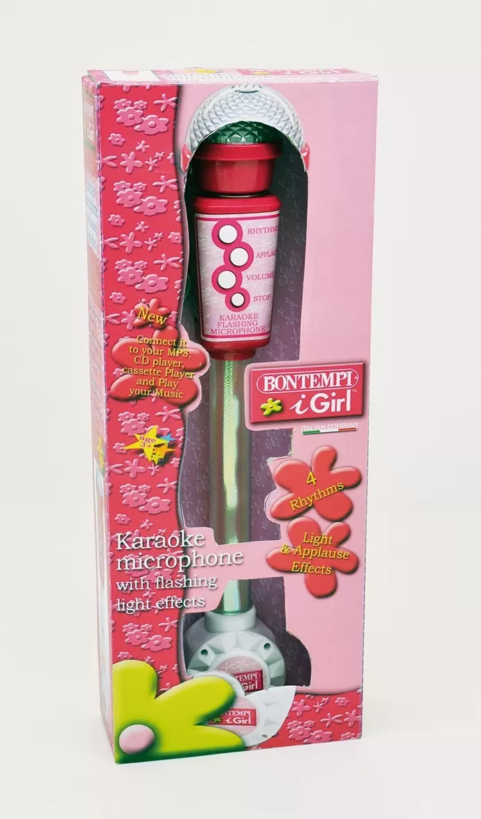 Bontempi microfon cu lumini girl, varsta de la 3 ani la 7 ani [1]