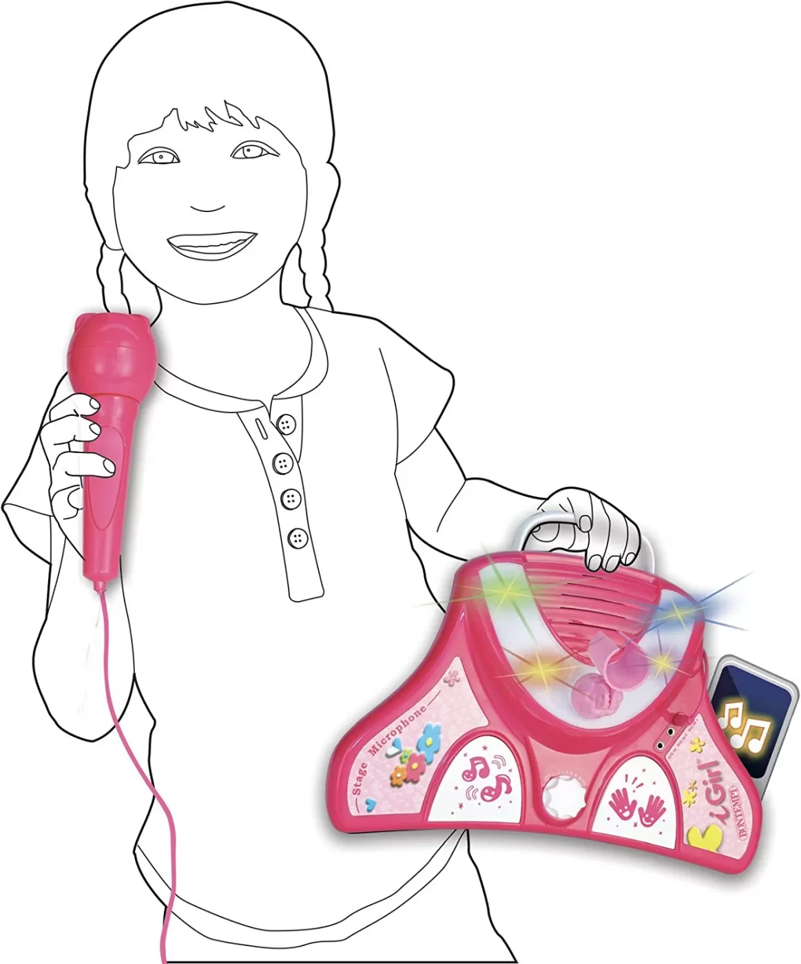 Bontempi microfon girl, varsta de la 3 ani la 7 ani [3]