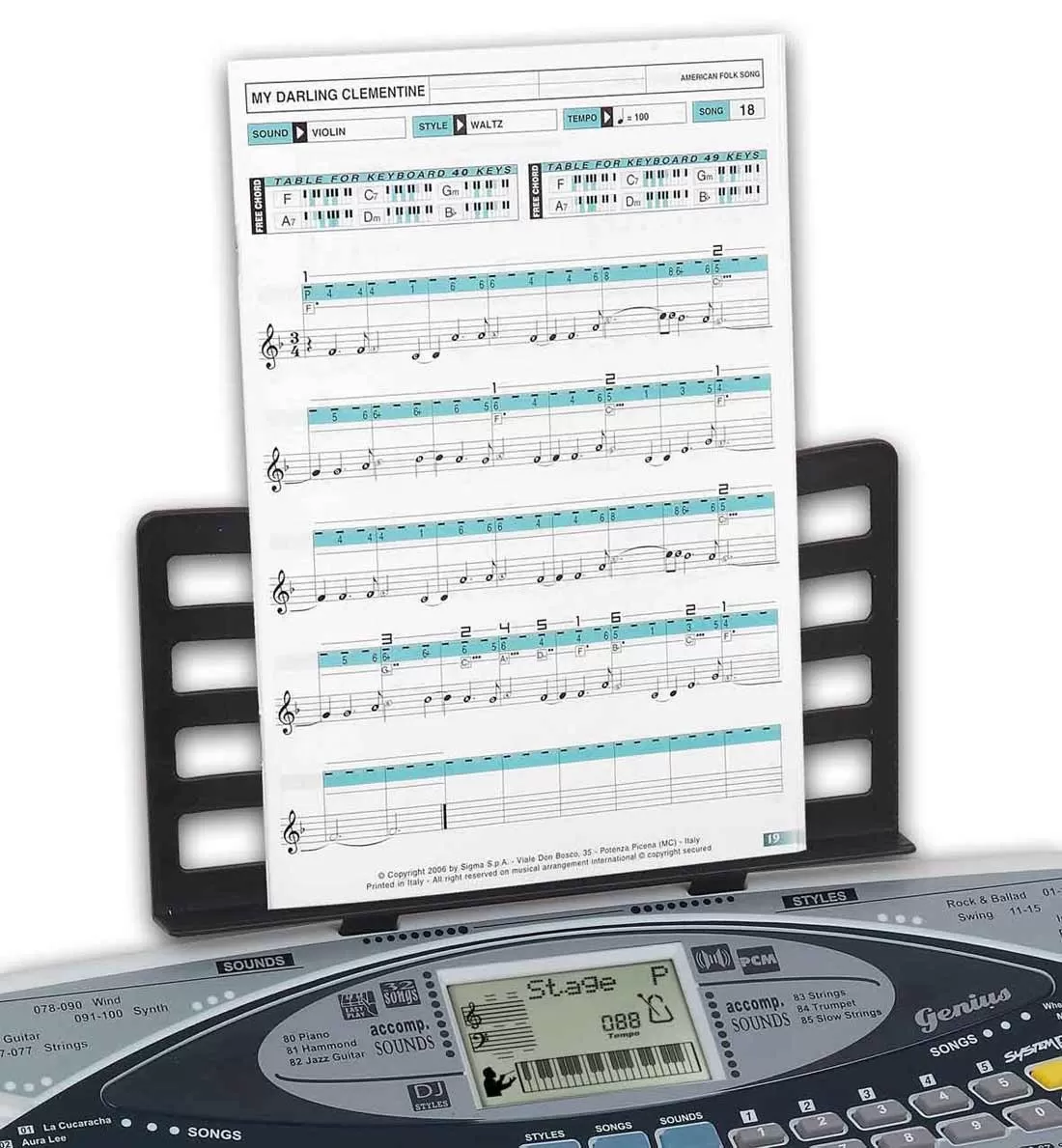 Bontempi orga digitala dj cu 40 clape si amplificator, varsta de la 5 ani la 12 ani [2]