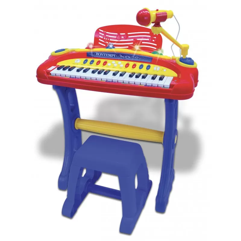 Bontempi orga elctronica albastra cu microfon si scaun, varsta de la 3 ani la 7 ani [2]