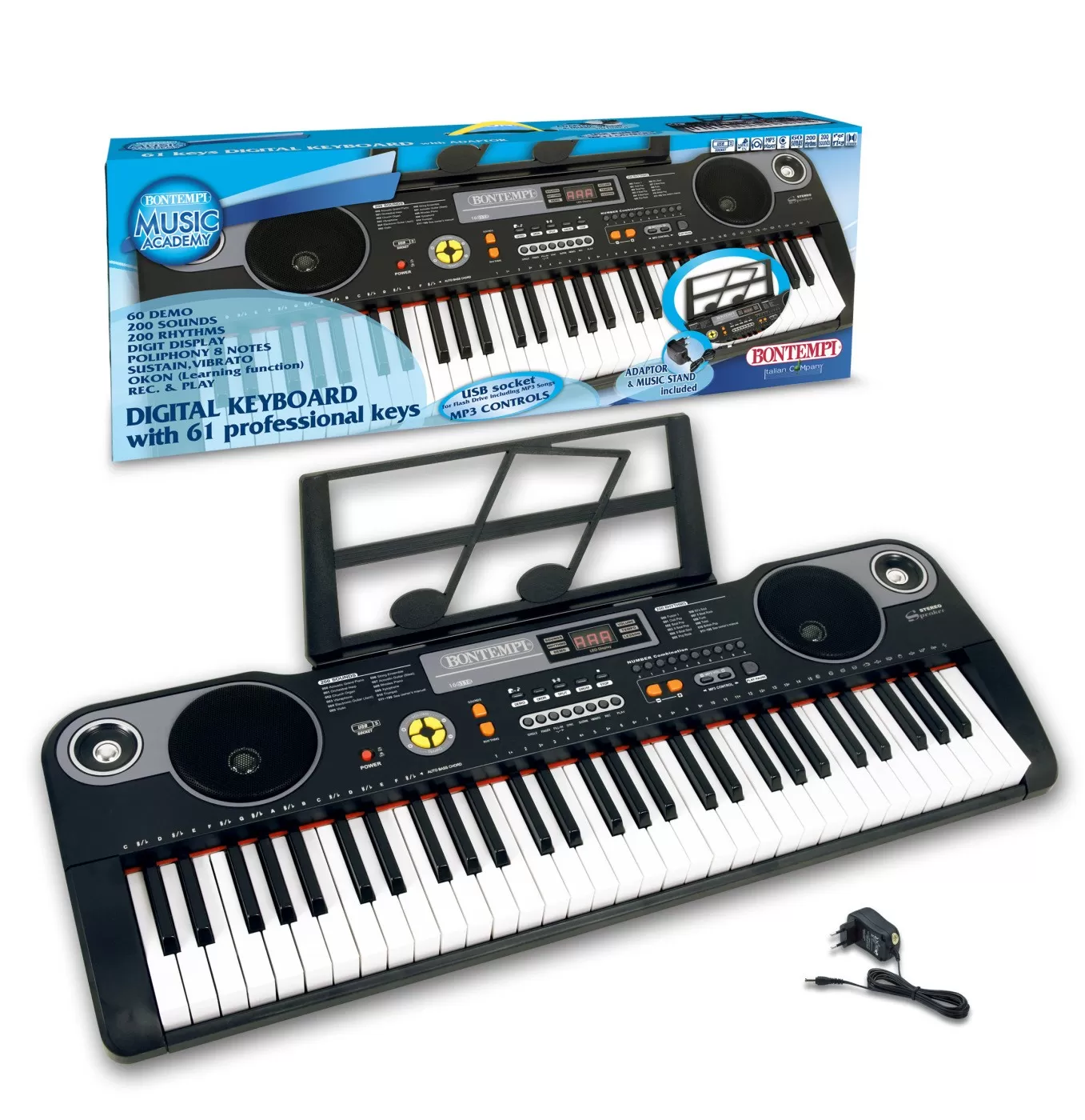 Bontempi orga electronica 61 clape, varsta de la 6 ani la 12 ani [4]