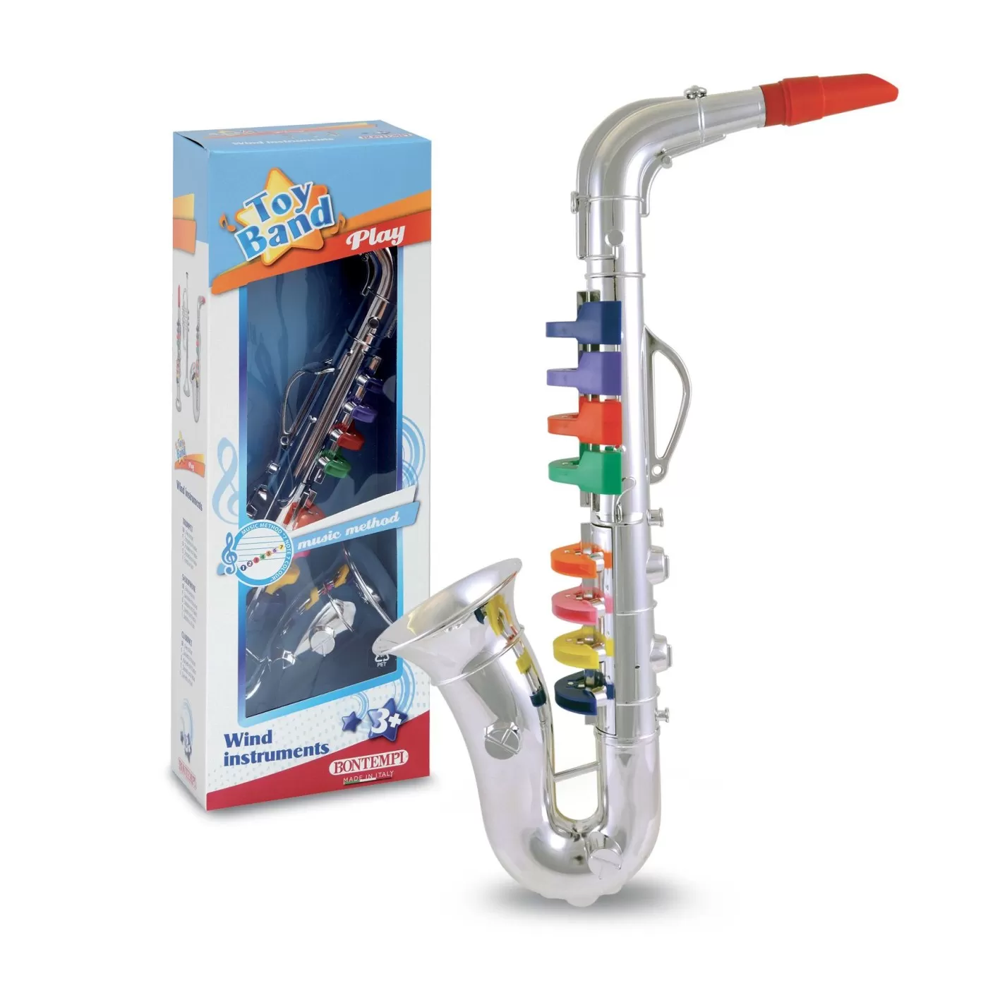 Bontempi saxofon cu 8 note colorate, varsta de la 3 ani la 7 ani [4]