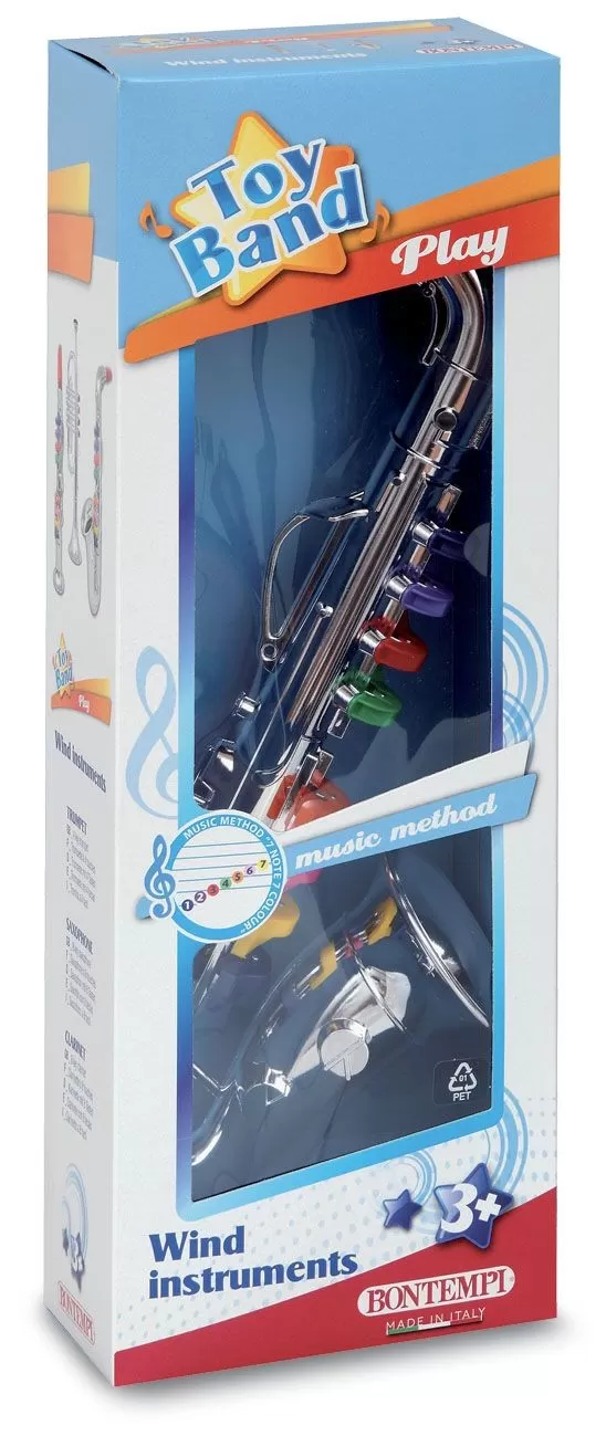 Bontempi saxofon cu 8 note colorate, varsta de la 3 ani la 7 ani [1]