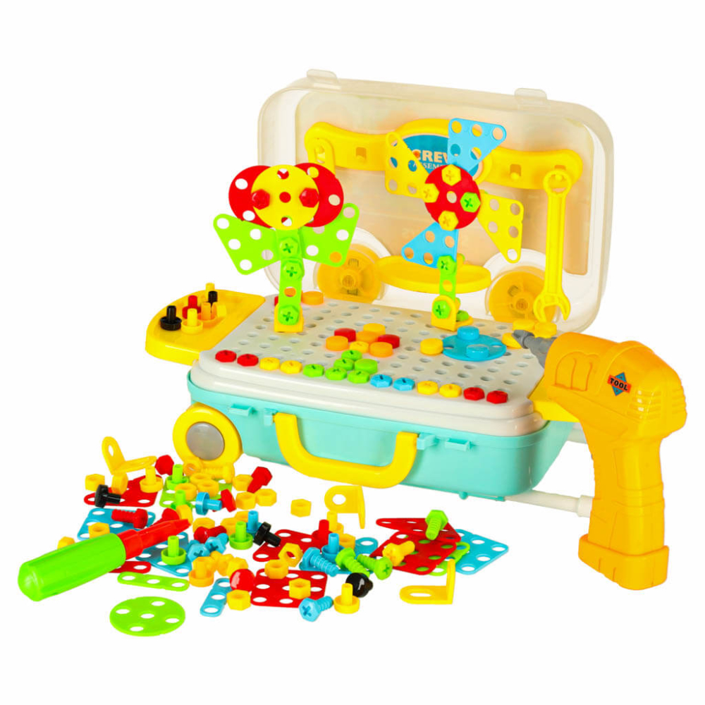 Bormasina, Jucarie Electrica cu Suruburi de Insurubat, 258 piese [3]