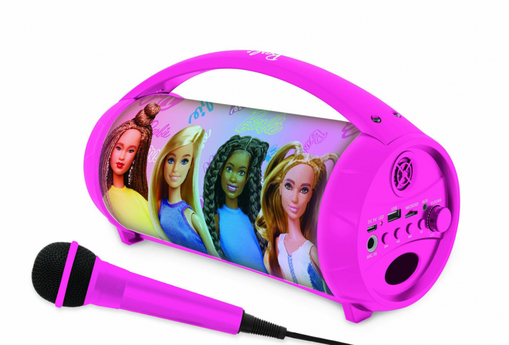 Boxa cu microfon si lumini, barbie [3]