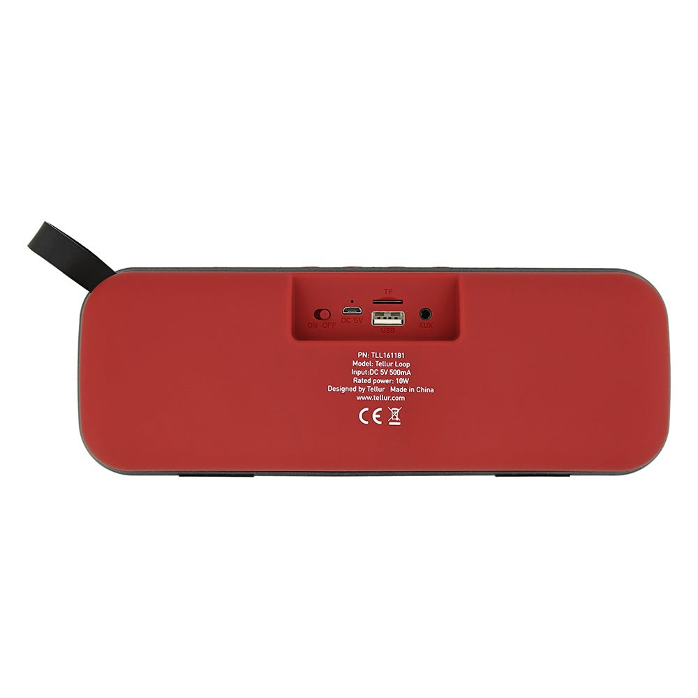 Boxă portabilă Bluetooth Tellur Loop 10W, roșu [4]