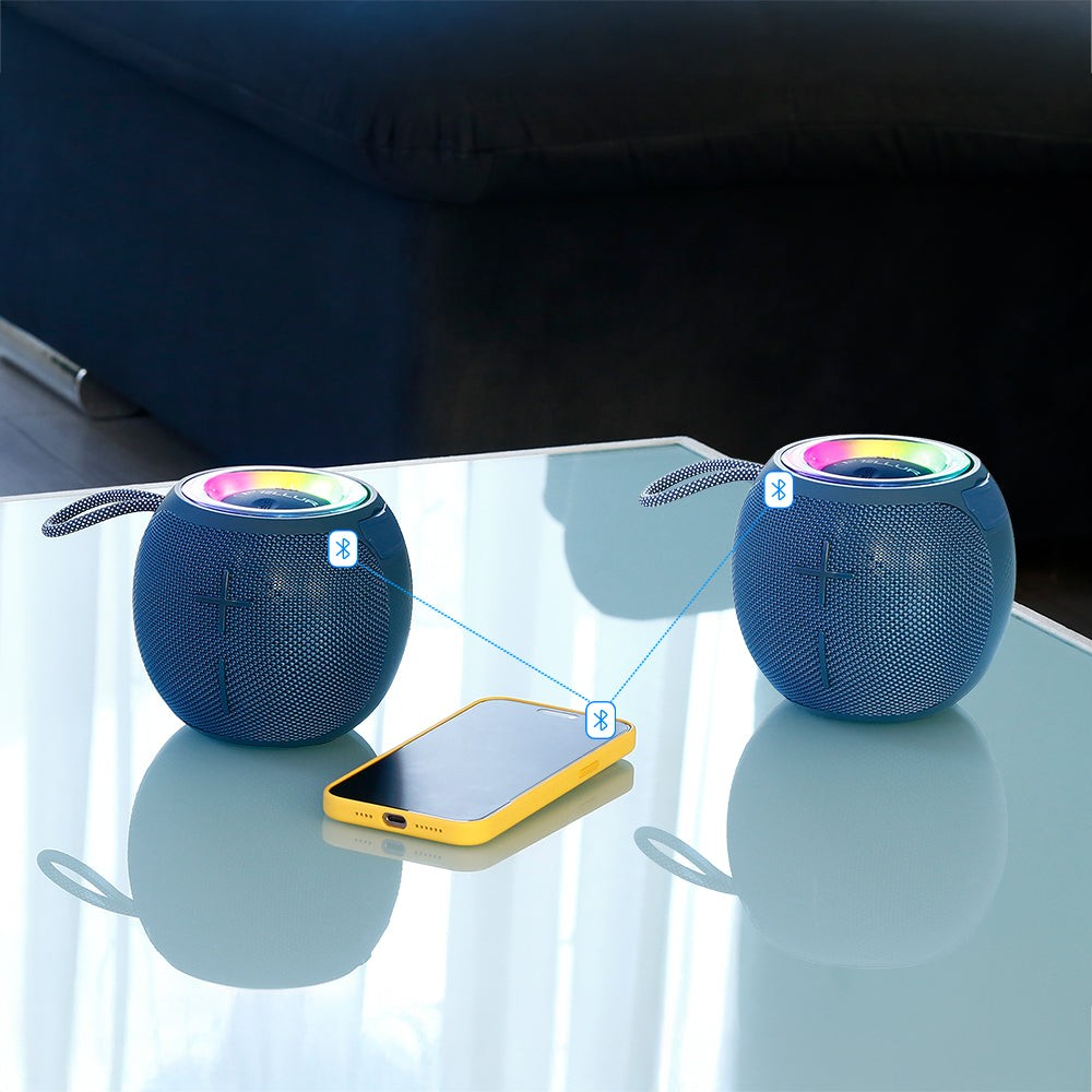 Boxă portabilă Bluetooth Tellur Mirage 12W, albastru [2]