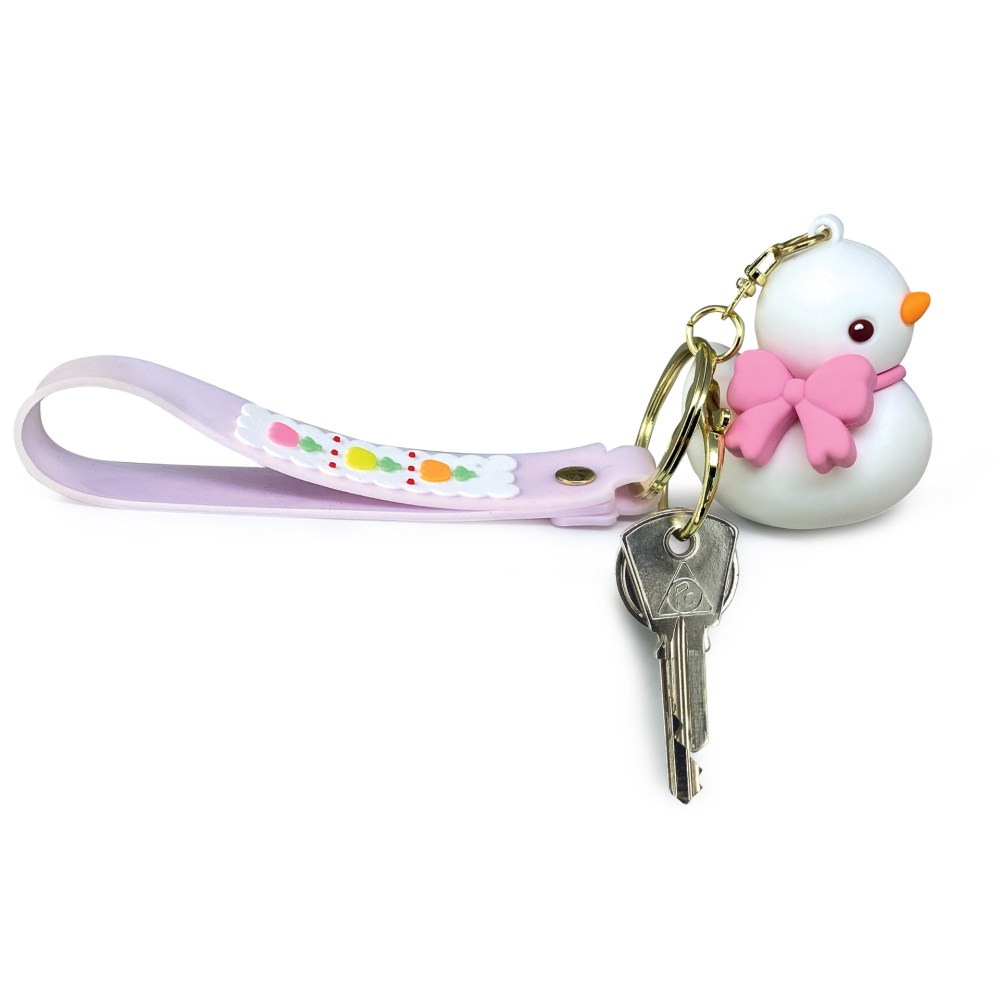 Breloc Ratusca cu curea din silicon - alba/galbena (12 buc/display), copii varsta 3 ani+,6 ani+,8 ani+ [2]